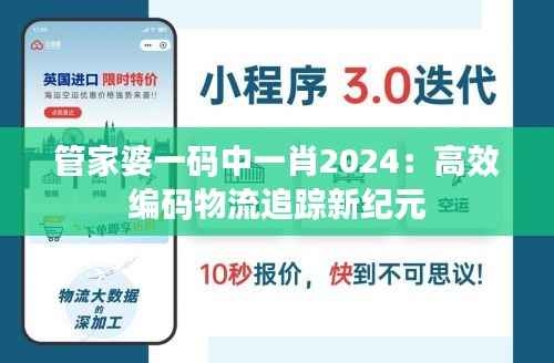 管家婆一码中一肖2024:高效编码物流追踪新纪元