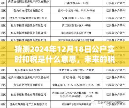 关于公户扣税的未来探秘之旅,解析实时扣税趋势与奇妙探秘之旅(预测至2024年12月)