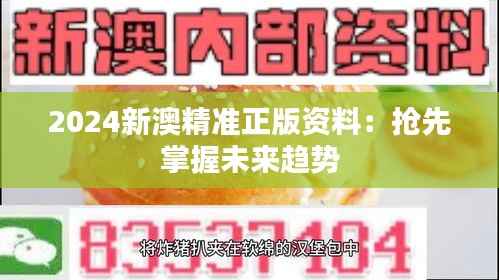 2024新澳精准正版资料:抢先掌握未来趋势