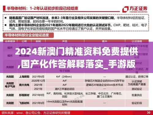 2024新澳门精准资料免费提供,国产化作答解释落实_手游版13.409