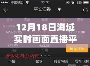 12月18日海域实时画面直播平台,开启探索海洋的虚拟之旅