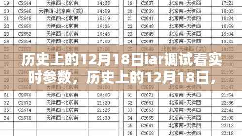 历史上的12月18日,IAR调试工具实时参数深度解析与评测