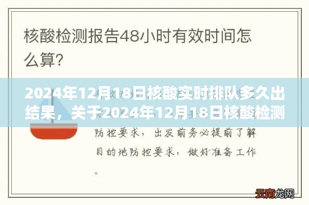 关于核酸检测实时排队与结果出具时间的科普解析,2024年12月18日核酸实时排队多久出结果?