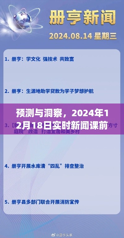 预测与洞察,新闻课前分享ppt概览(实时更新至2024年12月18日)