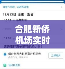 合肥新侨机场航班实时查询指南,从基础到精通的查询攻略