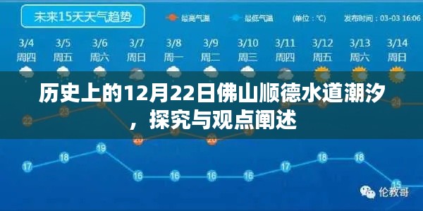 探究历史上的顺德水道潮汐现象,观点阐述与深度探究(佛山篇)
