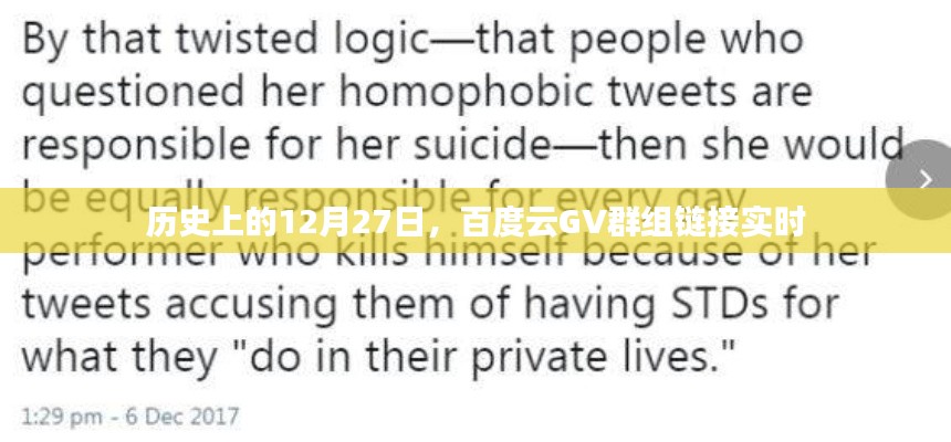 历史上的12月27日,百度云GV群组链接实时更新揭秘