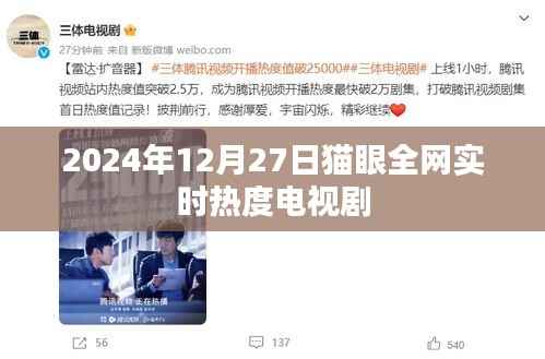 猫眼全网实时热度榜电视剧排行(2024年12月27日)