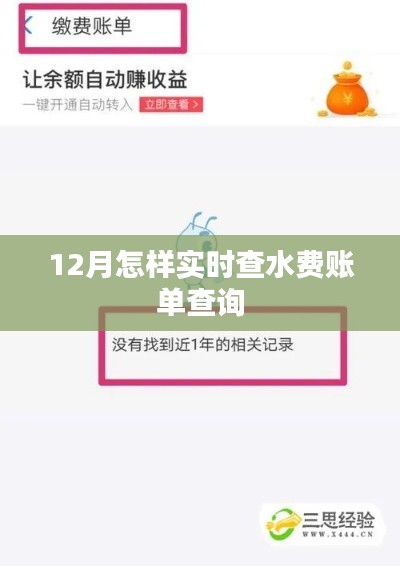 实时查水费账单查询方法,12月账单查询攻略