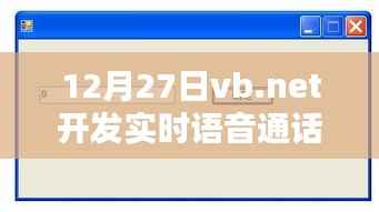 12月27日VB.NET开发实时语音通话功能新进展