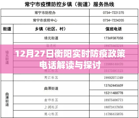 衡阳防疫政策解读与探讨,实时电话热线解读活动