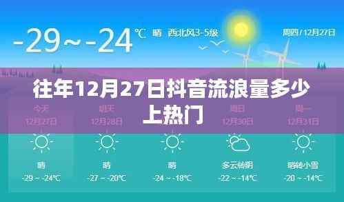 抖音往年12月27日流量数据揭秘,上热门趋势分析