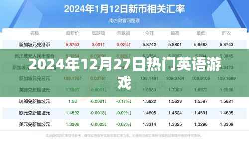 英语游戏热门榜,2024年12月27日不容错过的新游推荐