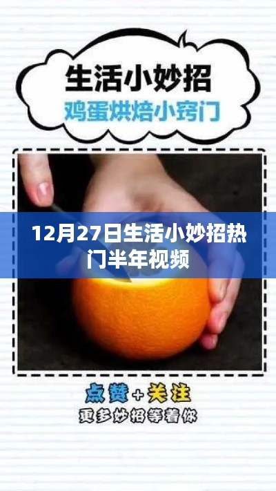 生活小妙招大揭秘,热门半年视频回顾