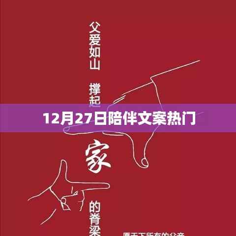 12月27日暖心陪伴,温馨文案精选