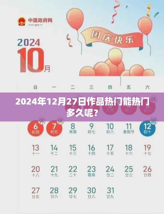 2024年12月27日作品热门持续时间预测