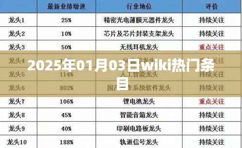 2025年热门Wiki条目,揭秘历史与未来交汇点