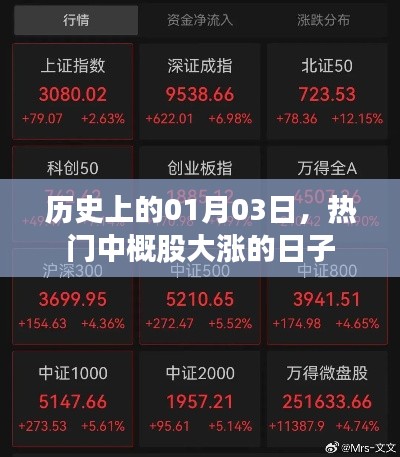 热门中概股大涨的日子,历史一月三日回顾
