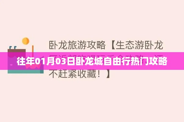 1月3日卧龙城自由行超热门攻略