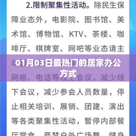 01月03日居家办公方式的热潮