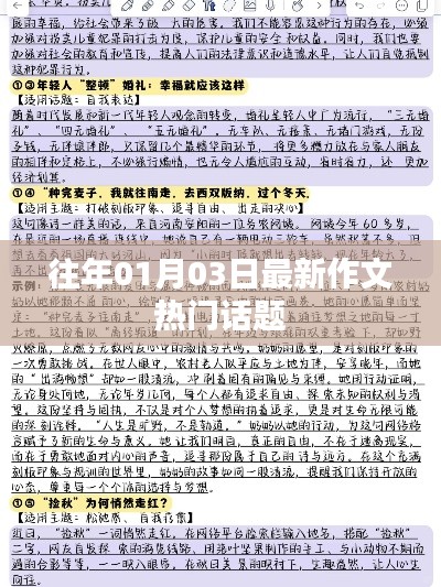 最新热门话题作文精选，历年一月初三大盘点