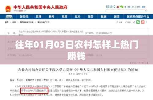 农村热门赚钱秘籍，掌握上热门策略