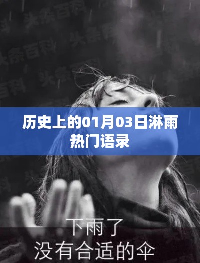 精选淋雨热门语录,历史上的那些日子(日期篇)