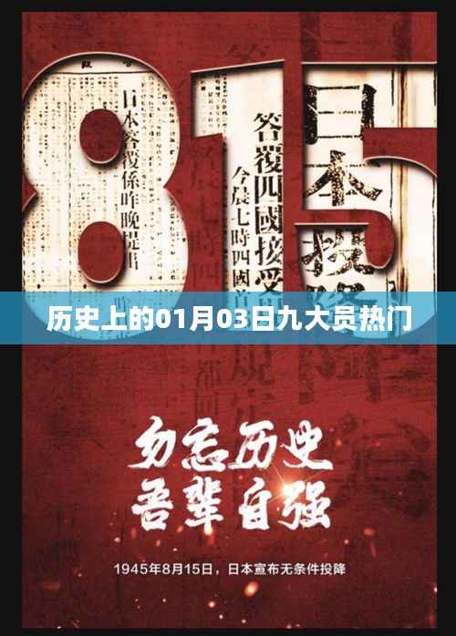 历史上的元月三日,九大员热门事件回顾