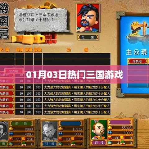 热门三国游戏,最新动态与玩家热议(日期,01月03日)