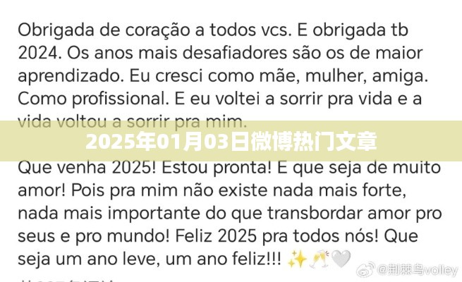 微博热门文章精选,2025年元旦新风向