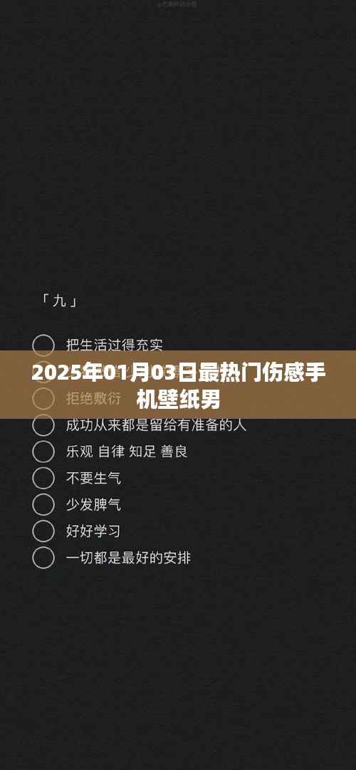 2025年最火伤感壁纸男,精选伤感手机壁纸分享
