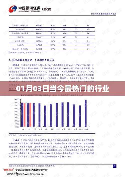 今日热门行业概览,01月03日动态